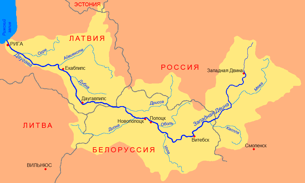 Двина где находится