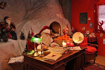 Полет Санта-Клауса над Женевским озером